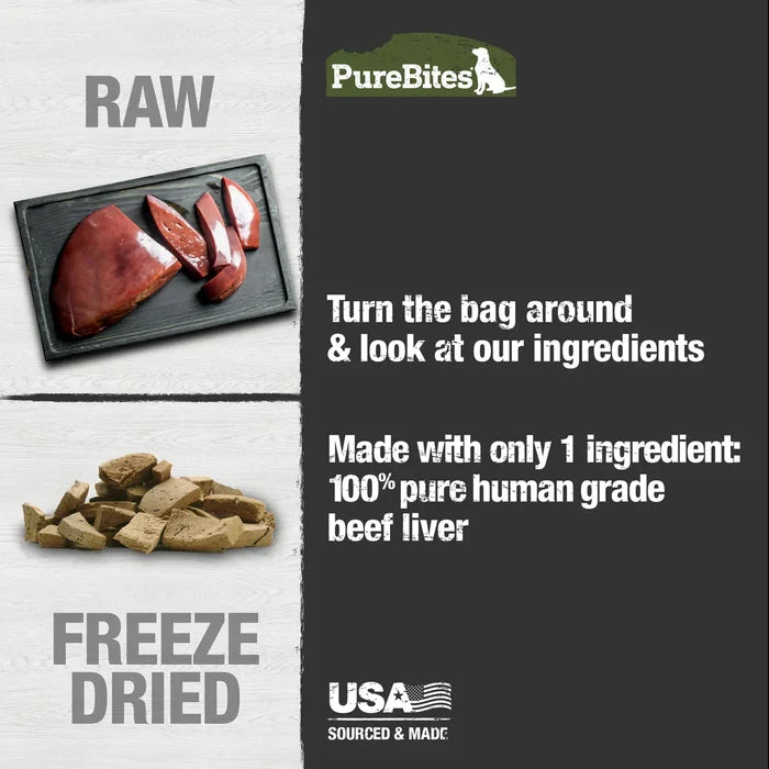 PureBites Beef Freeze Dried Liver Dog Treats
