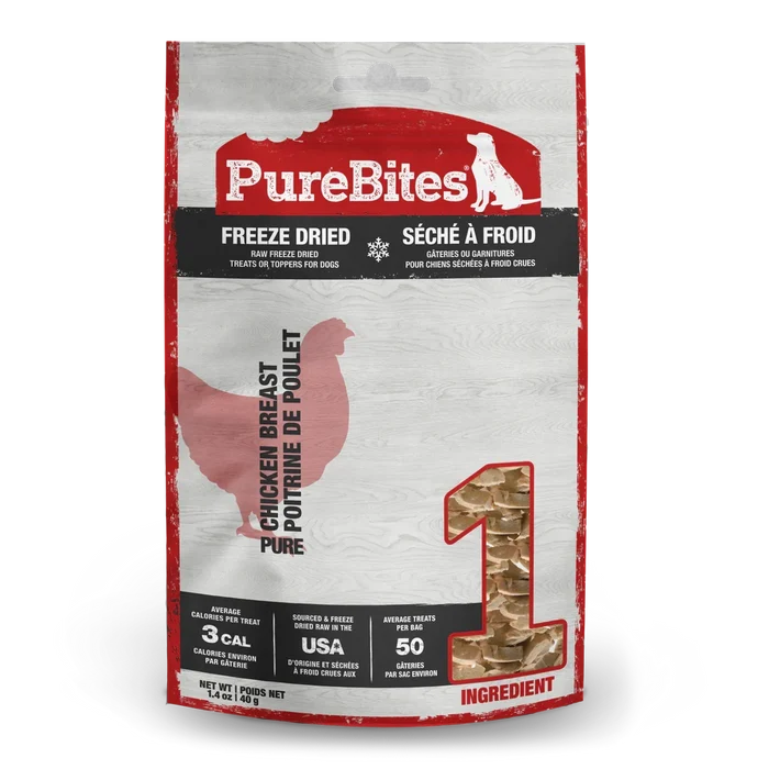 PureBites Chicken Freeze Dried Breast Dog Treats