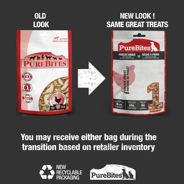 PureBites Chicken Freeze Dried Breast Dog Treats
