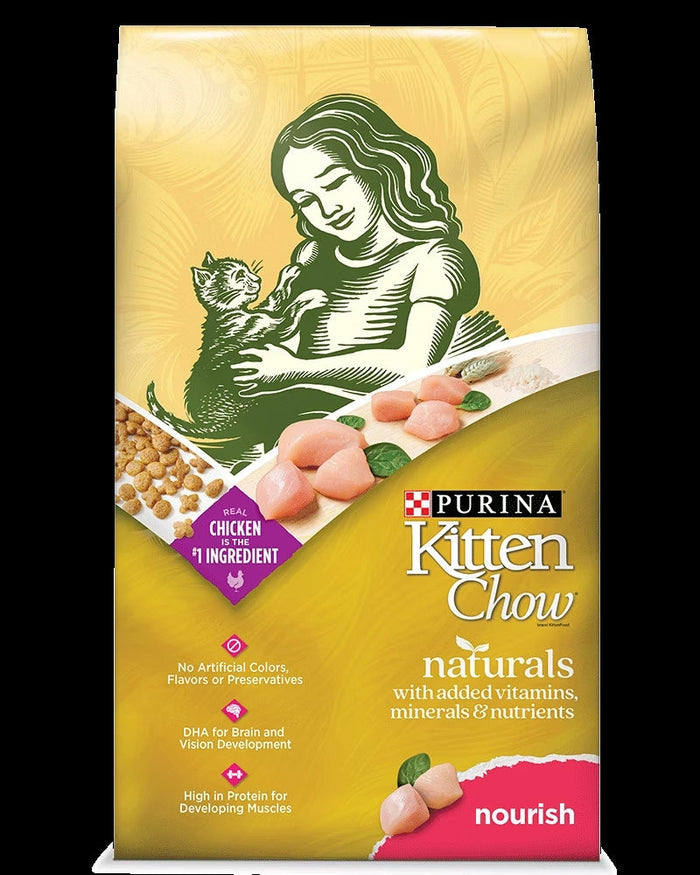 Purina Chicken Kitten Cat Chow Naturals Food (3.15lb)