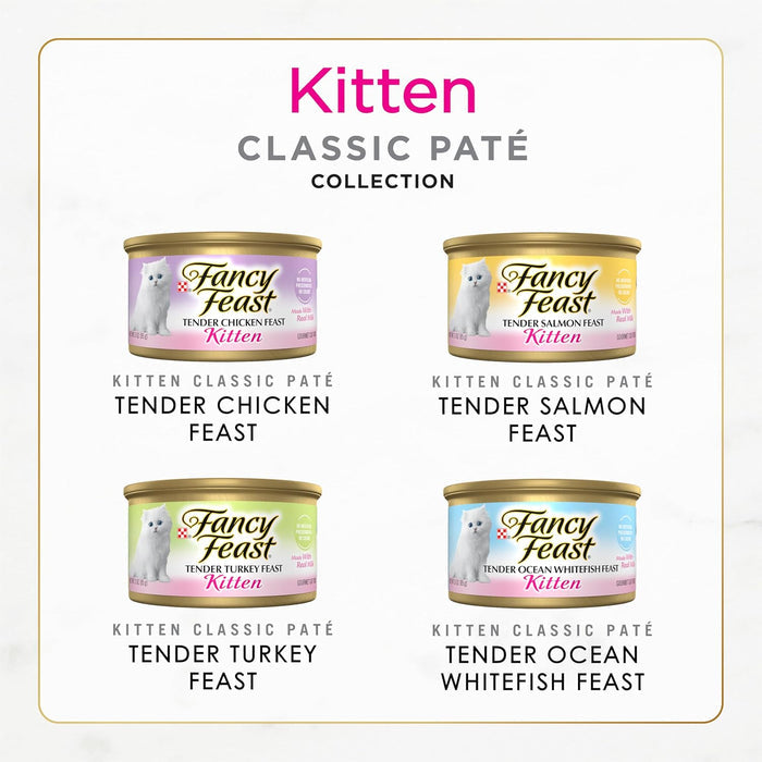 Purina Fancy Feast Kitten Variety Pack Wet Cat Food 24ct 3oz