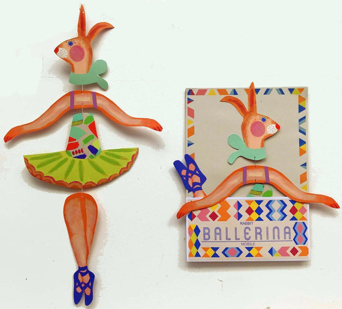 Rabbit Ballerina Kinetic Mobile NEW ARRIVAL - Ruby & Grace