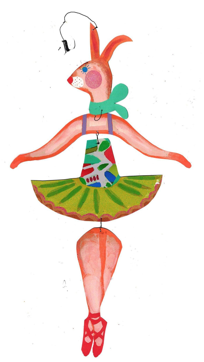 Rabbit Ballerina Kinetic Mobile NEW ARRIVAL - Ruby & Grace