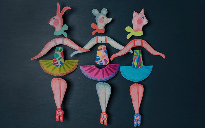 Rabbit Ballerina Kinetic Mobile NEW ARRIVAL - Ruby & Grace