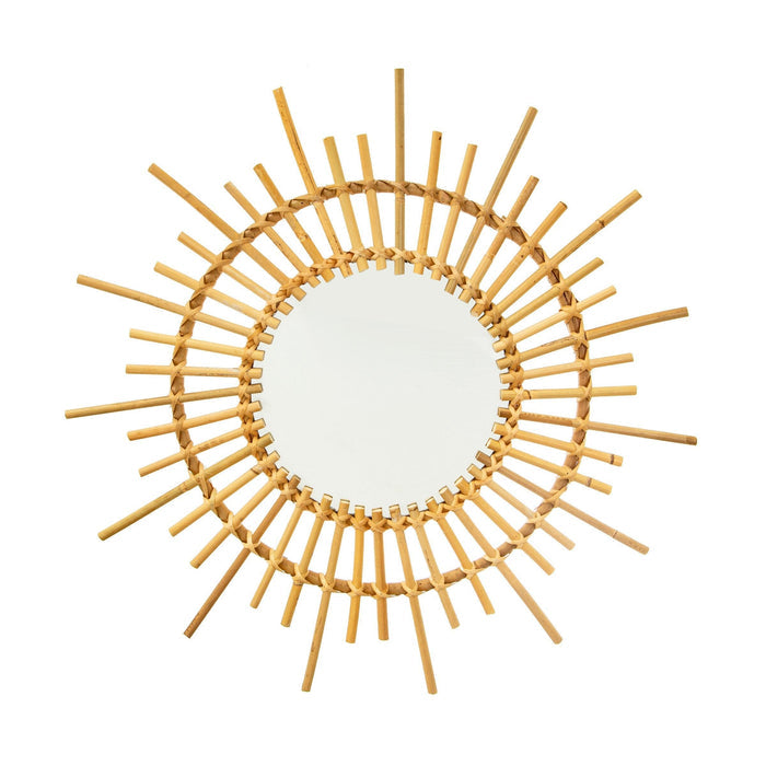 Rattan Starburst Mirror.