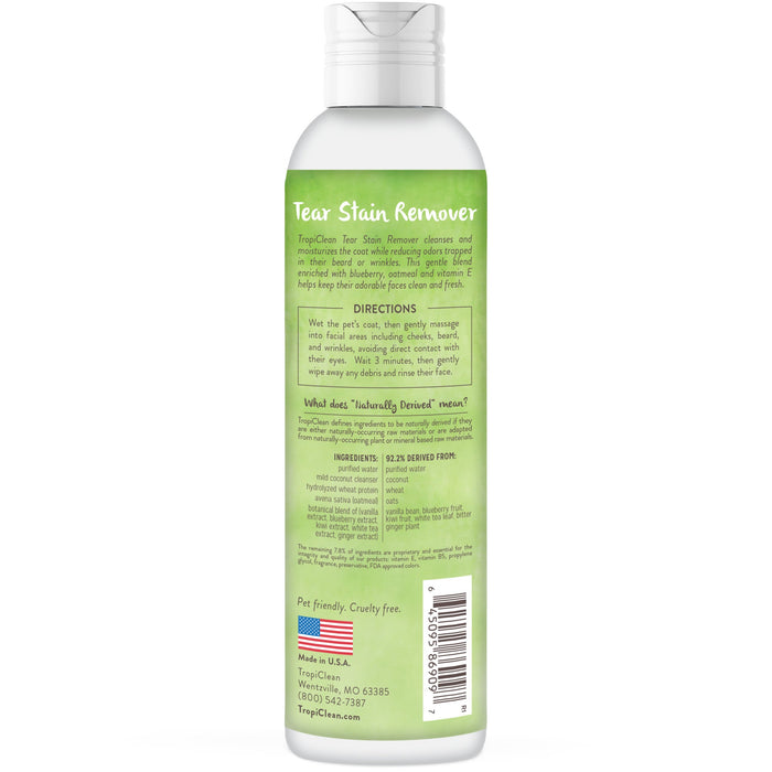 Raw 8oz Tropiclean Pet Tear Stain Remover Warm Vanilla