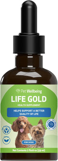 Raw Cat Pet Wellbeing Life Gold Health Support Supplement Dogs 2oz.