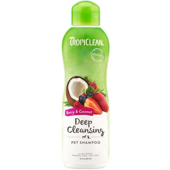 Raw Cat Tropiclean Berry Coconut Dog Shampoo (20oz)