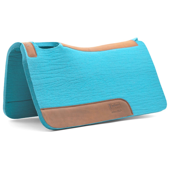 Raw Horse Jeffers Woolluxe 100% Wool Equine Saddle Pad – Cushioned, Breathable, Shock-absorbing