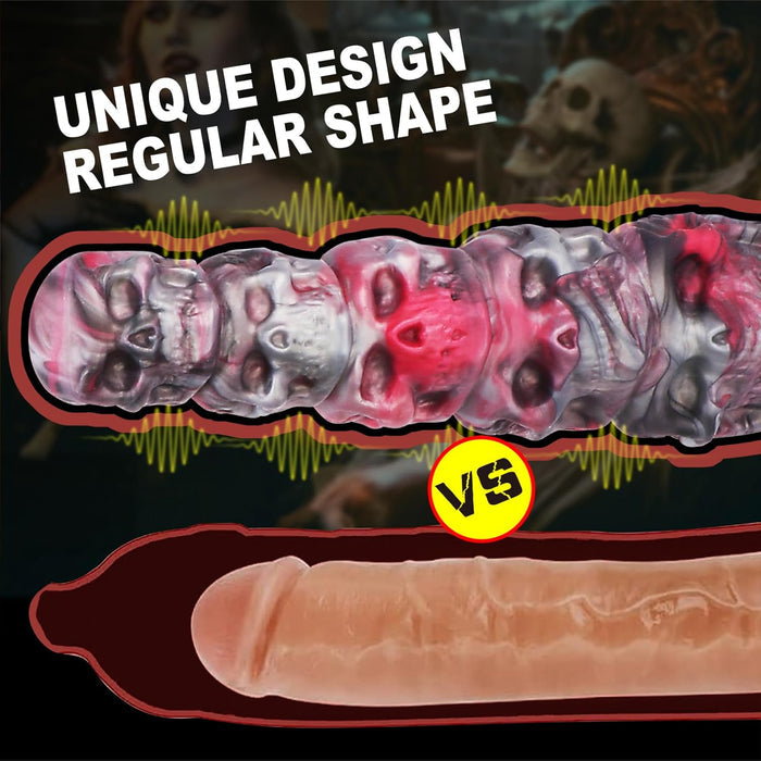 Realistic Silicone Long Huge Thick Anal Knot Dragon Dildo 11.8 Inch