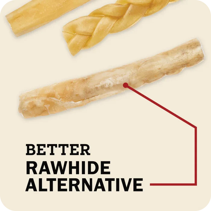 Redbarn Beaut-a-Bull Collagen Stick Dog Treat Medium Beef Chew for Medium Dogs 6ct