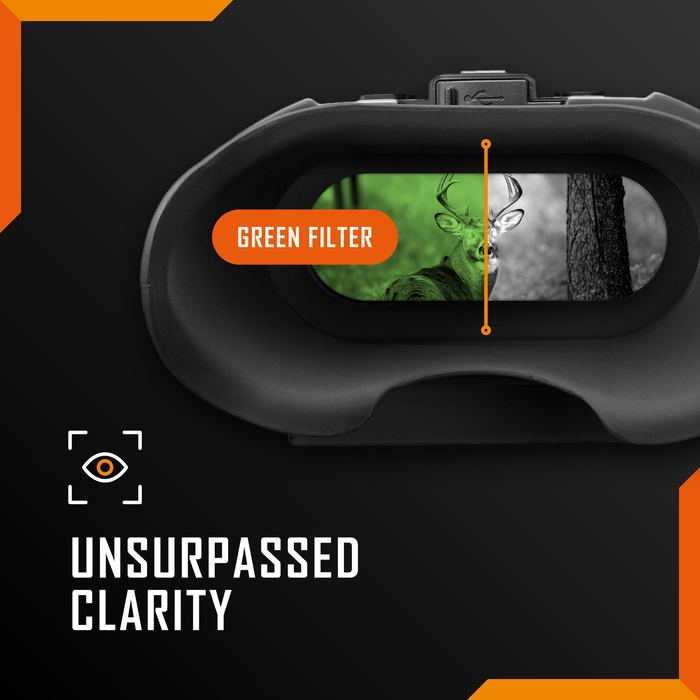 Nightfox Swift 2 Pro Night Vision Goggles | UNSURPASSED CLARITY | GREEN FILTER