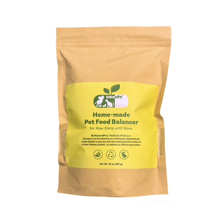 ReNewedPet Home-Made Pet Food Supplement for Raw Diets with Bone
