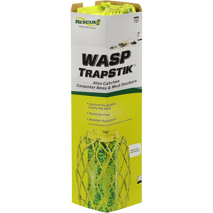 RESCUE! TrapStik for Wasps, Mud Daubers, Carpenter Bees 3-Pack