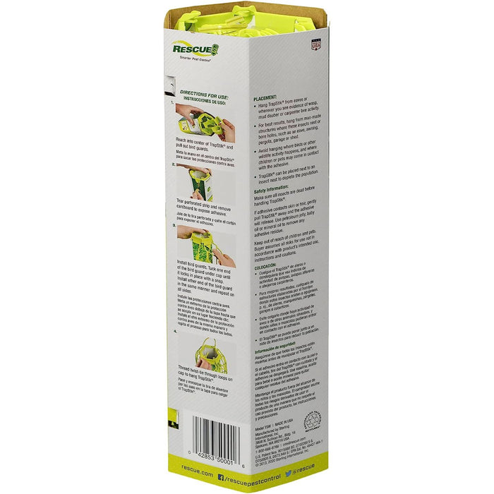 RESCUE! TrapStik for Wasps, Mud Daubers, Carpenter Bees 3-Pack