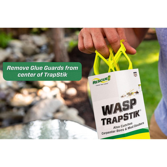 RESCUE! TrapStik for Wasps, Mud Daubers, Carpenter Bees 3-Pack