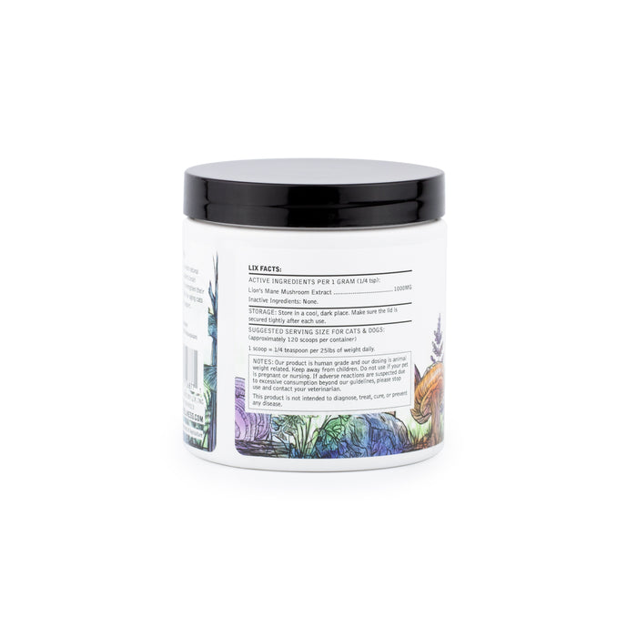restore lion’s mane mushroom meal topper for dogs supplement container