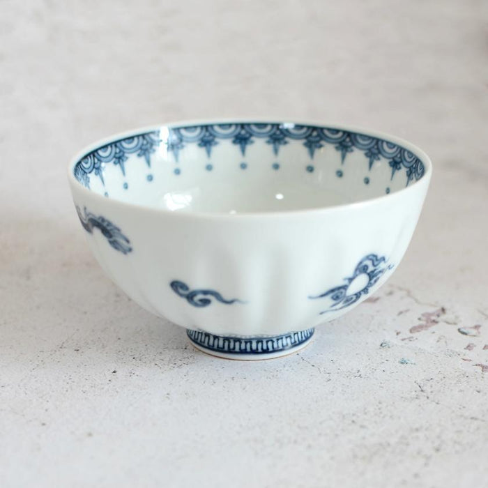 [RICE BOWL SET] 2 PIECES DRAGON | MIKAWACHI WARE | HIRADOSHOUZAN