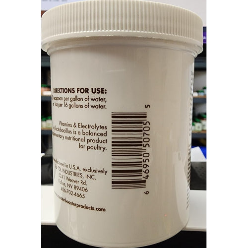 Rooster Booster Poultry Vitamins Electrolytes Lactobacillus Chicken Supplement 8 oz.