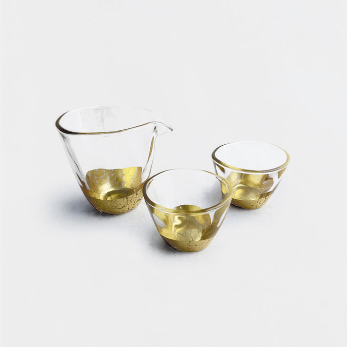 [SAKE BOTTLE] PENETRATION SAKE SET | HAKUICHI | KANAZAWA GOLD LEAF