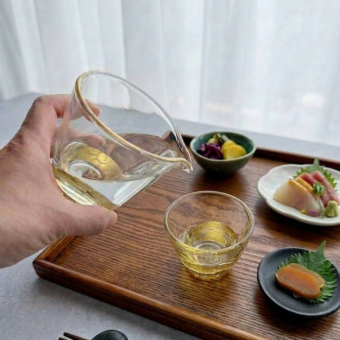 [SAKE BOTTLE] PENETRATION SAKE SET | HAKUICHI | KANAZAWA GOLD LEAF