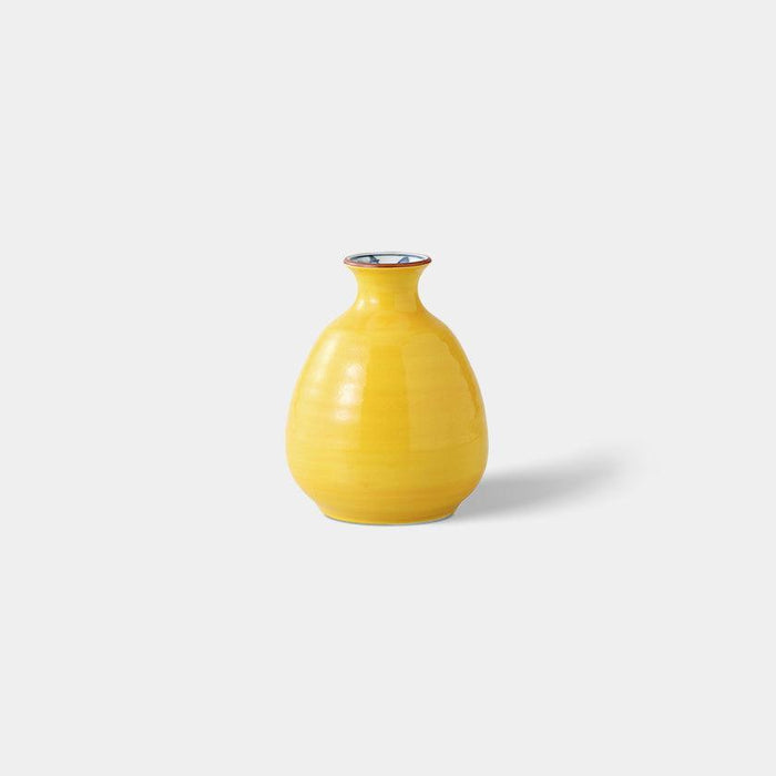 [SAKE BOTTLE] YELLOW KOCHI WARE | HASAMI WARES| SAIKAI TOKI