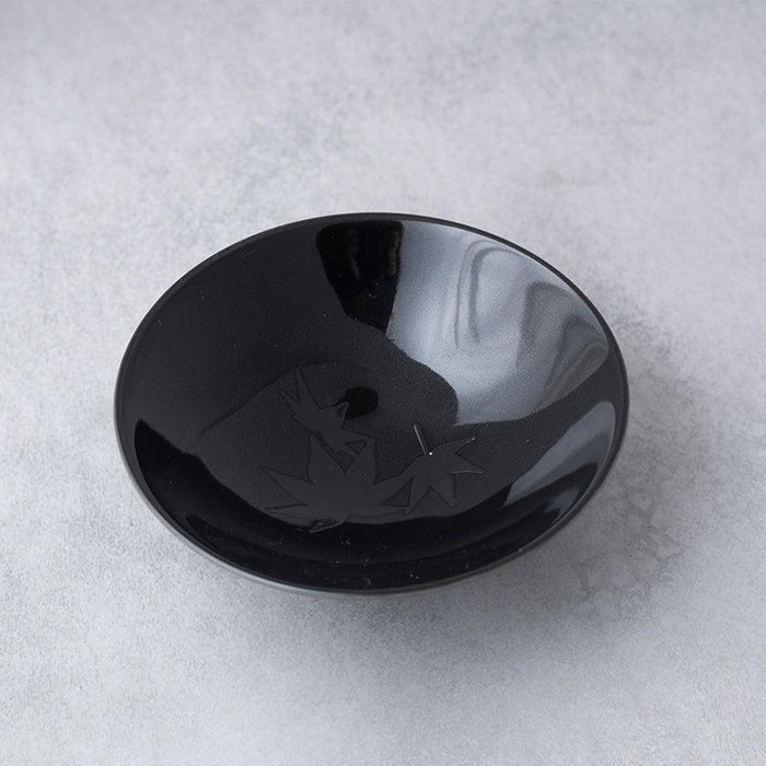 [SAKE CUP] AUTUMN LEAVES (BLACK) | COLOR & DESIGN CHANGE | MINO WARES | MARUMO TAKAGI
