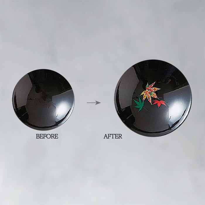 [SAKE CUP] AUTUMN LEAVES (BLACK) | COLOR & DESIGN CHANGE | MINO WARES | MARUMO TAKAGI