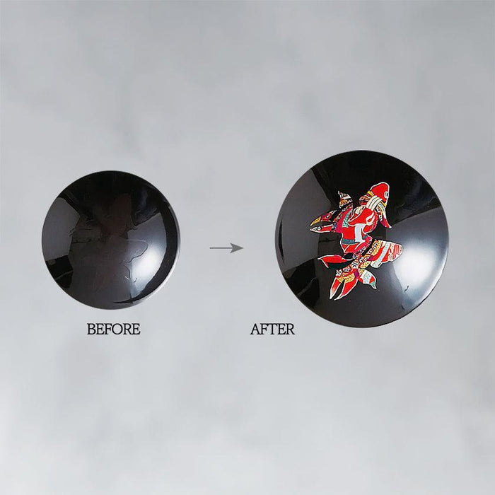 [SAKE CUP] GOLDFISH (BLACK) | COLOR & DESIGN CHANGE | MINO WARES | MARUMO TAKAGI