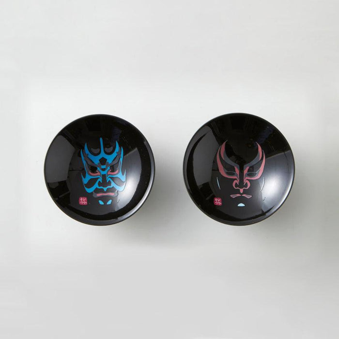 [SAKE CUP] KABUKI (BLACK) | COLOR & DESIGN CHANGE | MINO WARES | MARUMO TAKAGI