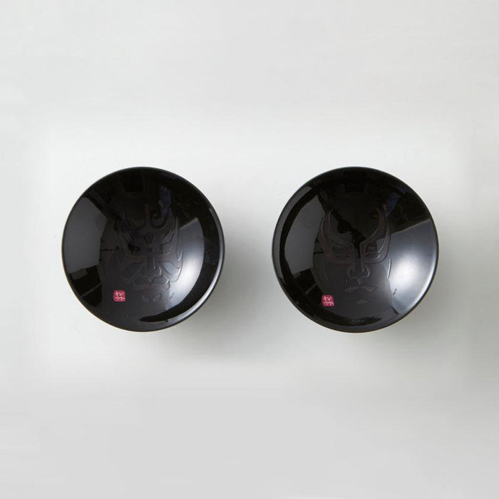 [SAKE CUP] KABUKI (BLACK) | COLOR & DESIGN CHANGE | MINO WARES | MARUMO TAKAGI