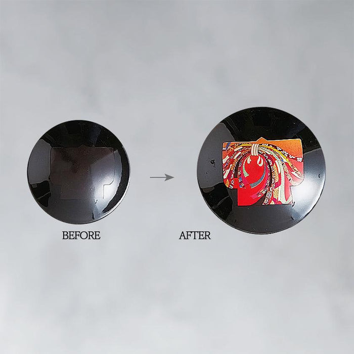 [SAKE CUP] KIMONO (BLACK) | COLOR & DESIGN CHANGE | MINO WARES | MARUMO TAKAGI