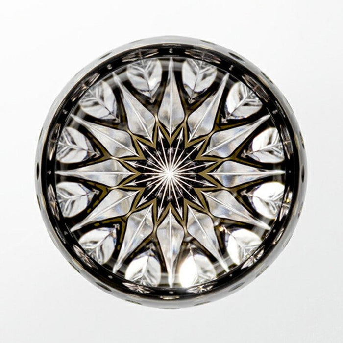 [SAKE CUP] LOTUS FLOWER BY SATOSHI NABETANI MASTER OF TRADITIONAL CRAFTS | EDO KIRIKO | KAGAMI CRYSTAL