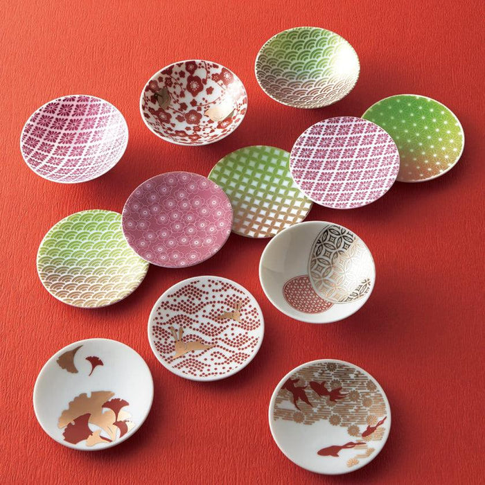 [SAKE CUP] PINK LUSTER CLOISONNE CREST | MINO WARES | MARUMO TAKAGI