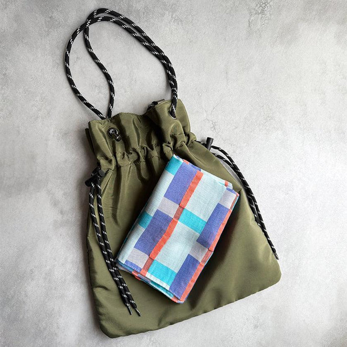 [SCARF] BANSHU-ORI JACQUARD CUPRO SCARF (BLUE) | BANSHU-ORI | POLS
