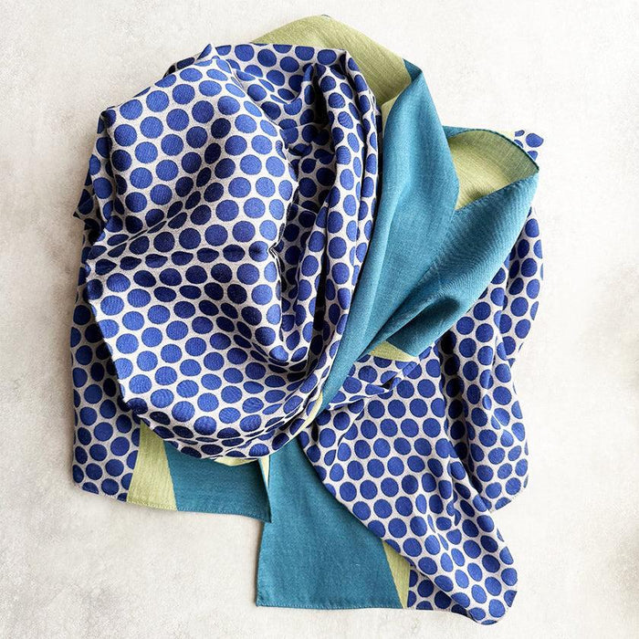 [SCARF] BANSHU-ORI JACQUARD LONG CUPRO STALL (PURPLE) | BANSHU-ORI | POLS
