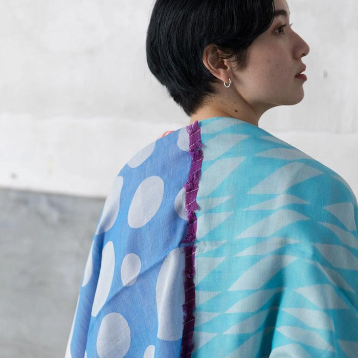 [SCARF] BANSHU-ORI LAYER STALL (BLUE1) | BANSHU-ORI | POLS