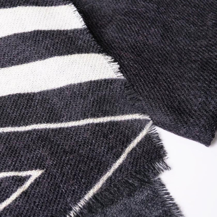 [SCARF] IREKOBISHI(BLACK & WHITE) | KYO YUZEN DYEING | NOGIGUCHI KIHEI