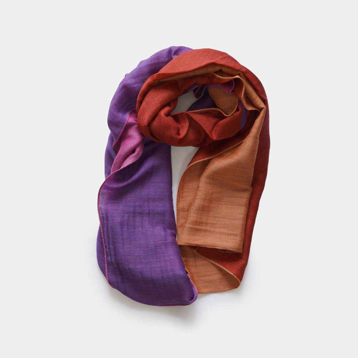 [SCARF] STALL YASURAGI ERIMAKI (PINK ÁEPURPLE ÁEORANGE ÁERED) | GUNNAI TEXTILES| FUJI SAKURA