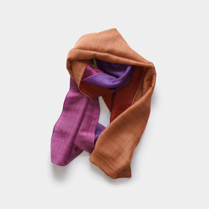 [SCARF] STALL YASURAGI ERIMAKI (PINK ÁEPURPLE ÁEORANGE ÁERED) | GUNNAI TEXTILES| FUJI SAKURA
