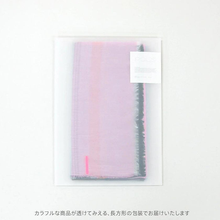 [SCARF] ULTRAFINE COTTON BANSHU-ORI STALL (ORANGE) L | BANSHU-ORI | POLS