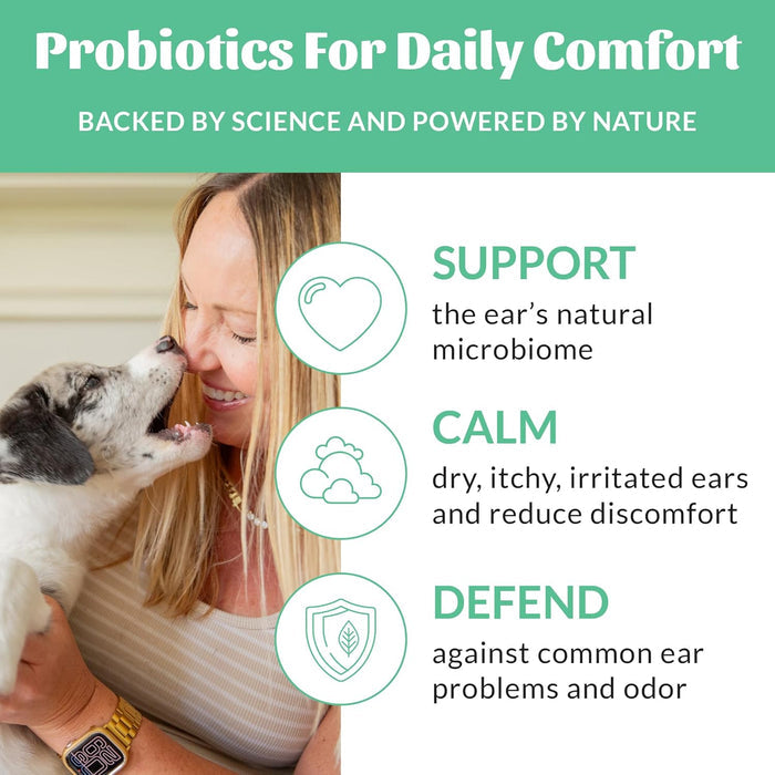 Skout’s Honor Probiotic Dog Ear Cleaner Aloe Vera Alcohol-Free Ear Wash 4 oz.