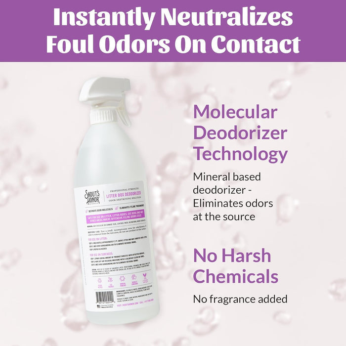Skout's Honor Professional Cat Litter Deodorizer Spray Cruelty-Free 35 oz.