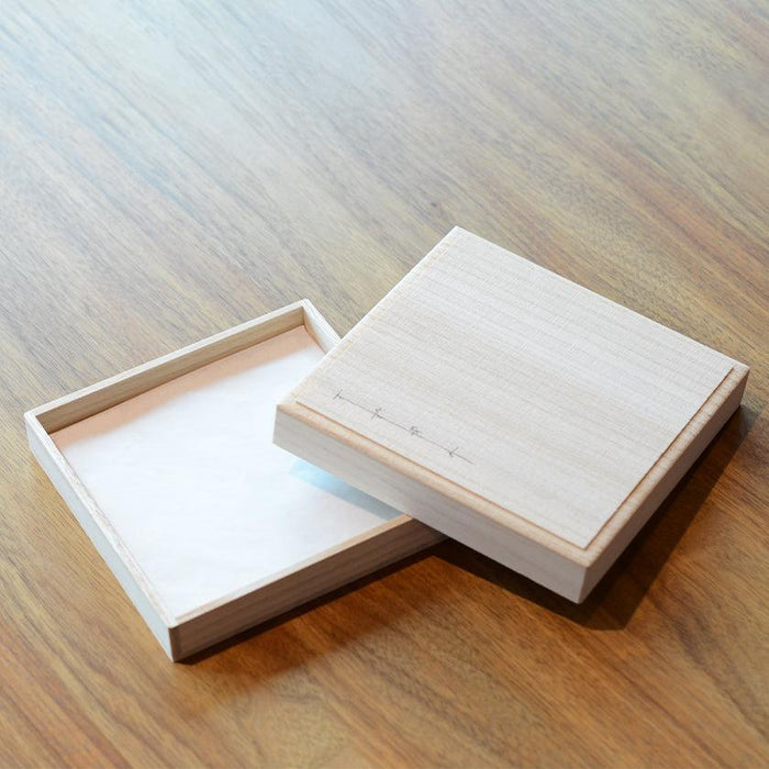 [SMALL DISH (PLATE)] PAULOWNIA WOOD GIFT BOX FOR 11 ÁE11 | TAKAOKA BRONZE CASTING