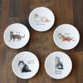 [SMALL DISH (PLATE)] RELAXED CAT SET OF 5 | MINO WARES | MARUMO TAKAGI