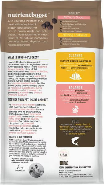 Solid Gold NutrientBoost Hund-N-Flocken Dry Dog Food