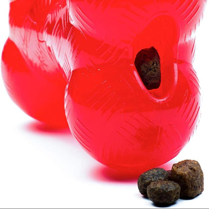 SPOT Play Strong TPR Bone Dog Chew Toy 6.5" Treat Holder