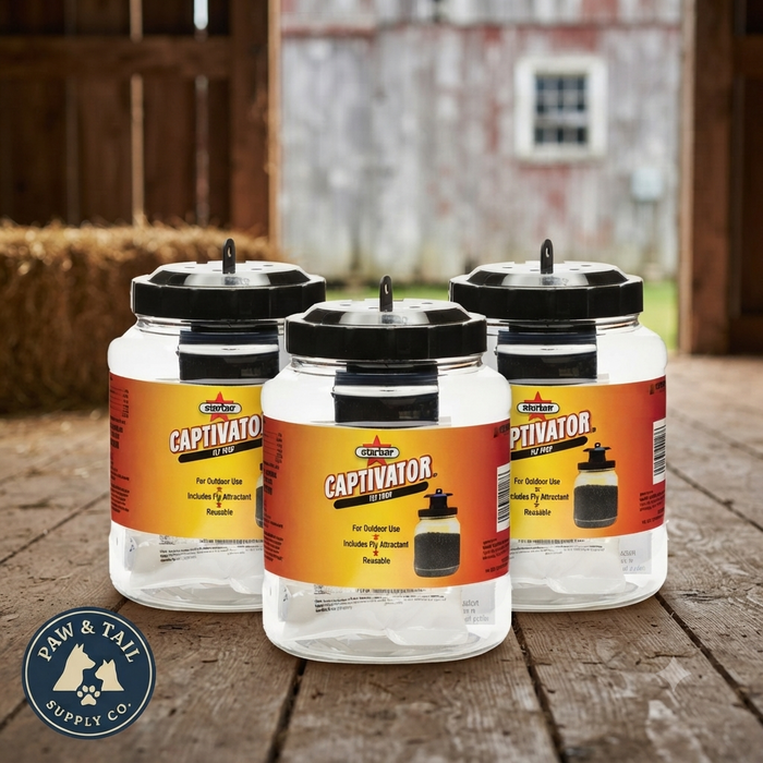 Starbar Captivator Fly Trap Reusable Insecticide-Free Fly Attractor 3-Pack