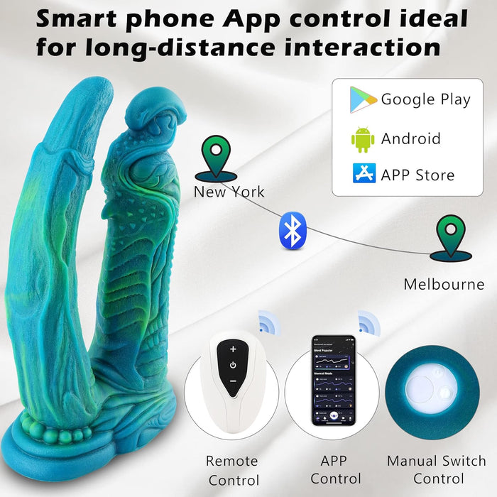 Suction Soft Double Massive Dildo for Men 9 Inch