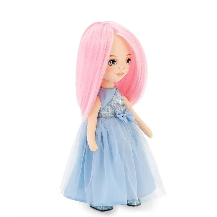 Sweet Sisters Dolls : Billie in Blue Satin Dress - Ruby & Grace